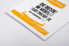 Flat Shopping Bag with Hanging Hole for Booklet Inserts