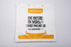 Flat Shopping Bag with Hanging Hole for Booklet Inserts