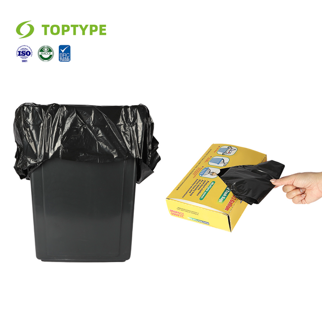 2025 Hot Sale High Quality 33 Gallon Black PE Vest Garbage Bag Durable Garbage Trash Bags Wholesale