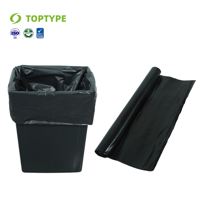 Black Plastic Rubbish Bag