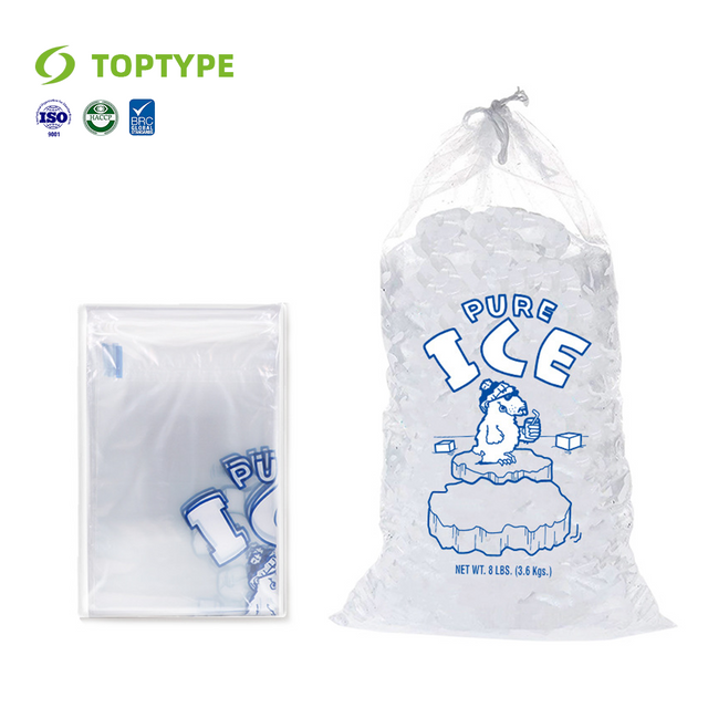 LDPE Packaging Printing Ice Cube Plastic Bag Ice Bag