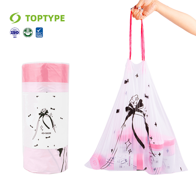 Garbage Plastic Drawstring Trash Bags