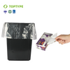 Multipurpose 8 Gallon White Flat Trash Garbage Bag Rubbish Bin Plastic Disposable Garbage Bag with Ties